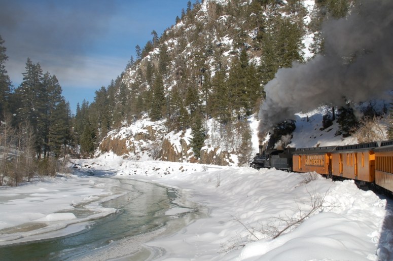 Durango train_Cascade Canyon winter train concert series